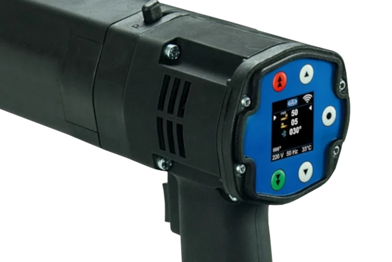 Display eines DE1control Drehmomentschraubers von Plarad