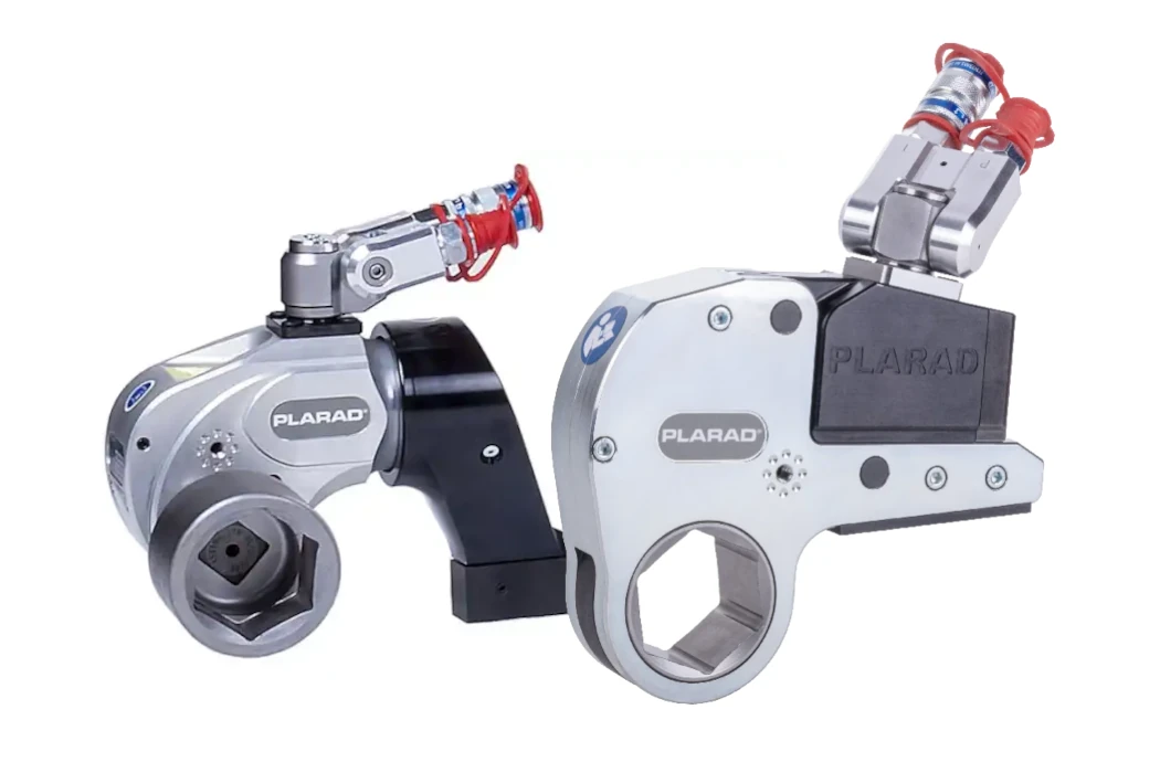 Bild zweier hydraulischer Drehmomentschrauber von Plarad